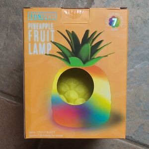New in box! Fun day Color Changing Pineapple Fruit Squish Table Lamp